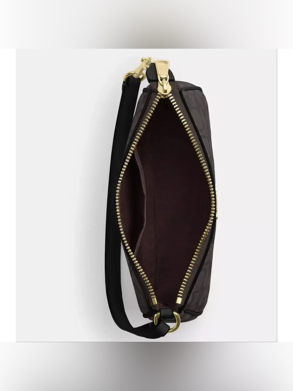 *COACH* Signature Canvas Plaza 18 Bag - Picture 6 of 12